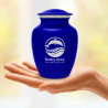 Dolphin Sharing Urn - Midnight Blue