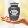 Football Sharing Urn - Gunmetal Gray