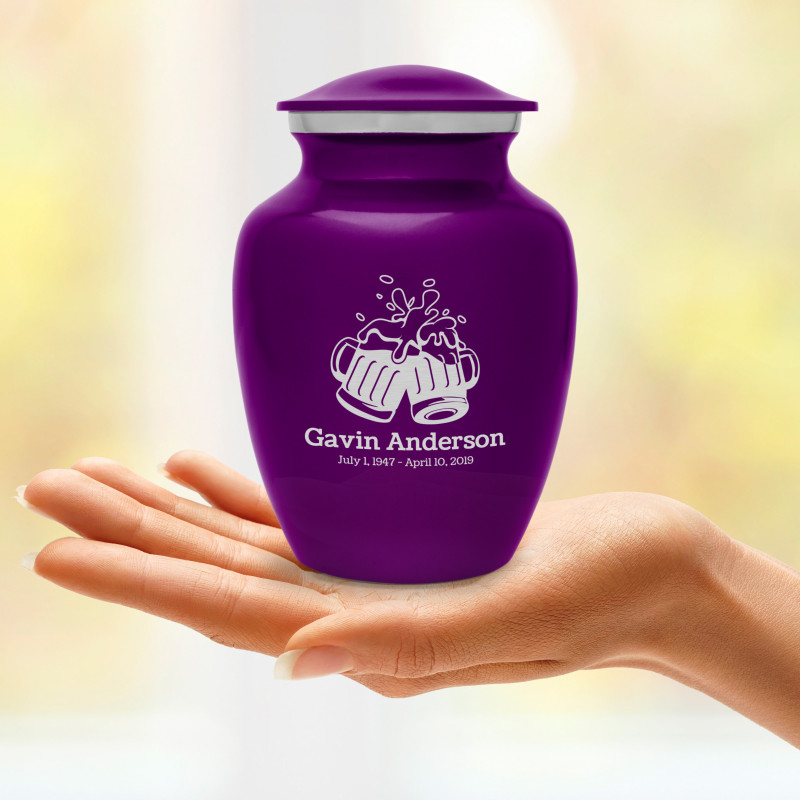 Beer Sharing Urn - Purple Luster