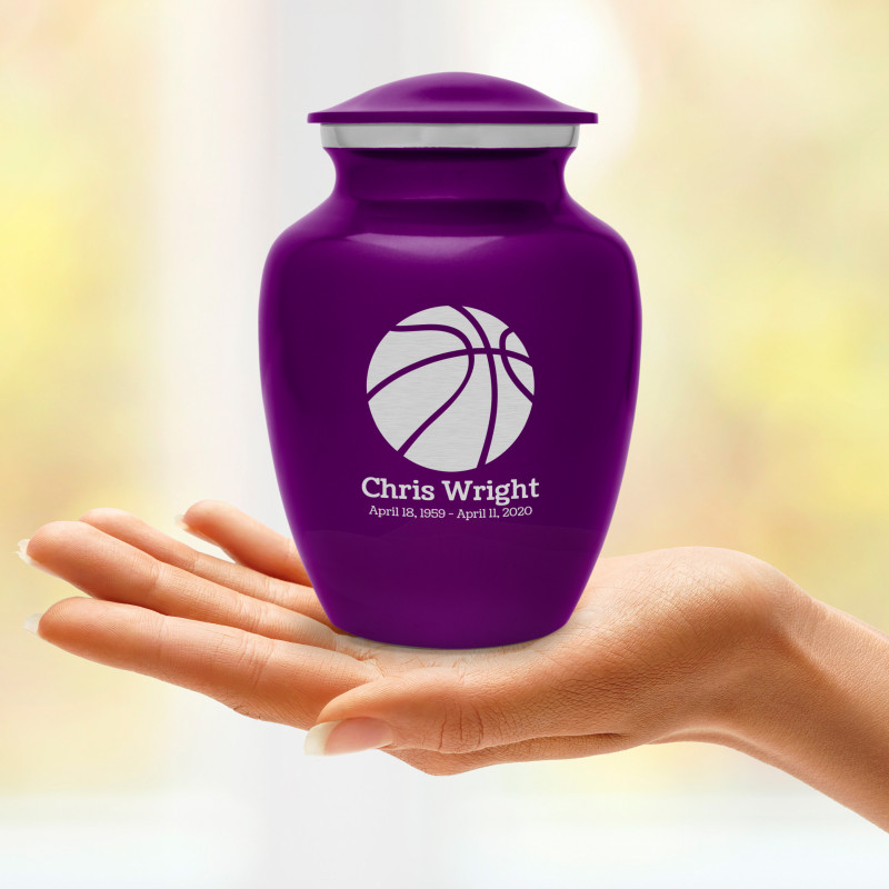 Basketball Sharing Urn - Purple Luster