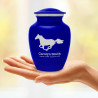 Horse Sharing Urn - Midnight Blue