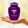 Caduceus Sharing Urn - Purple Luster
