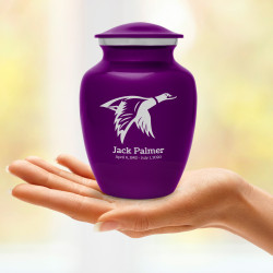 Duck Sharing Urn - Purple Luster
