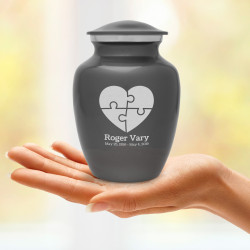 Autism Puzzle Sharing Urn - Gunmetal Gray