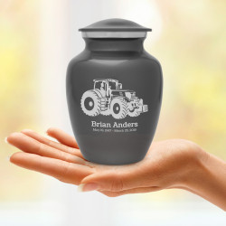 Modern Tractor Sharing Urn - Gunmetal Gray