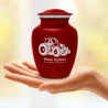 Modern Tractor Sharing Urn - Ruby Red