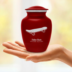 Skateboard Sharing Urn - Ruby Red