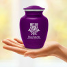 Patriotic Firefighter Sharing Urn - Purple Luster