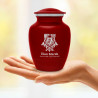 Patriotic Firefighter Sharing Urn - Ruby Red