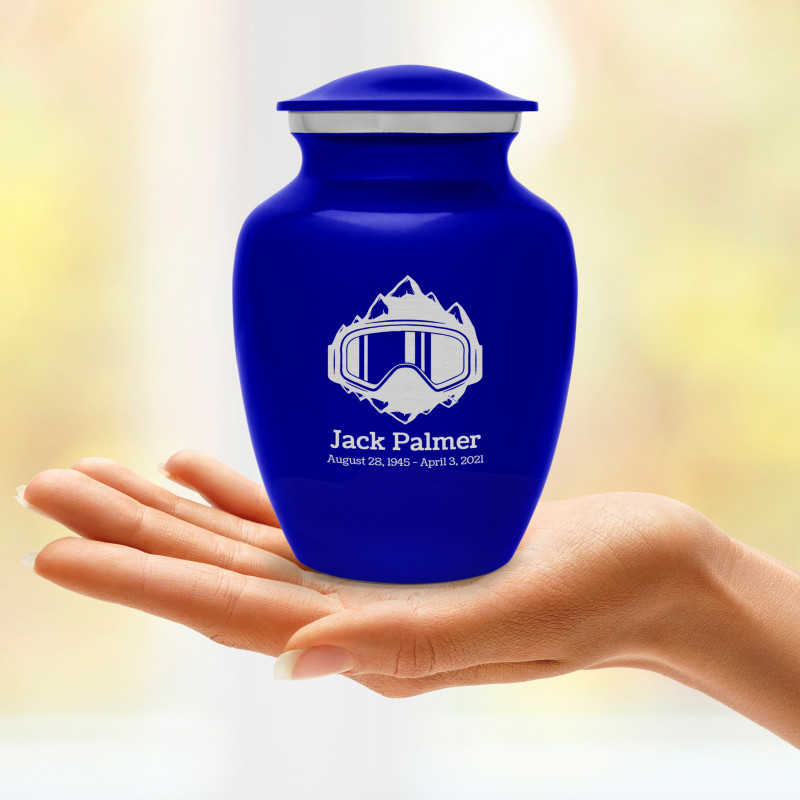 Snow Goggles Sharing Urn - Midnight Blue