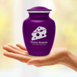 Cheese Sharing Urn - Purple Luster