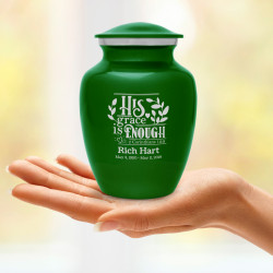 His Grace Is Enough Sharing Urn - Shamrock Green