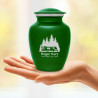 Travel Trailer Camper Sharing Urn - Shamrock Green