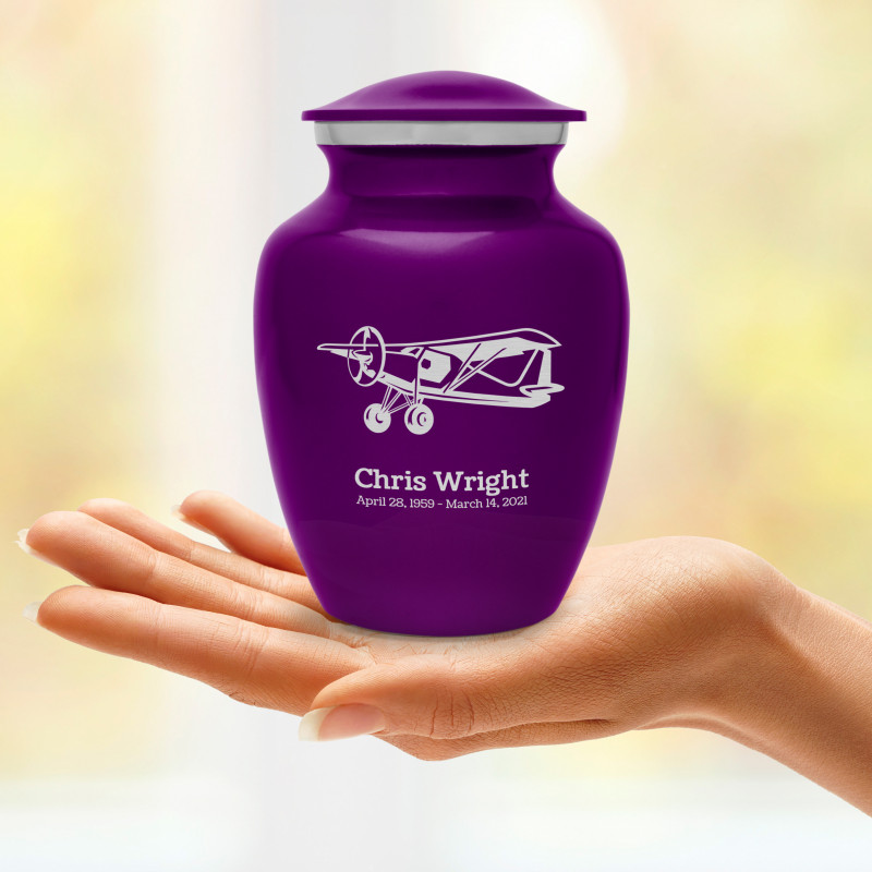 Bush Plane Sharing Urn - Purple Luster