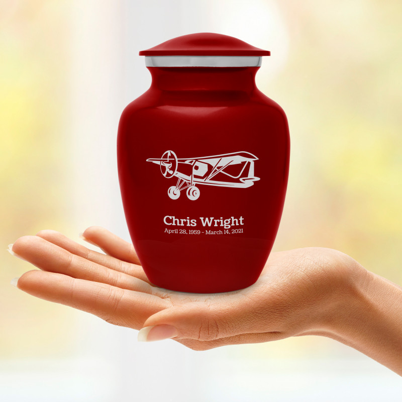 Bush Plane Sharing Urn - Ruby Red