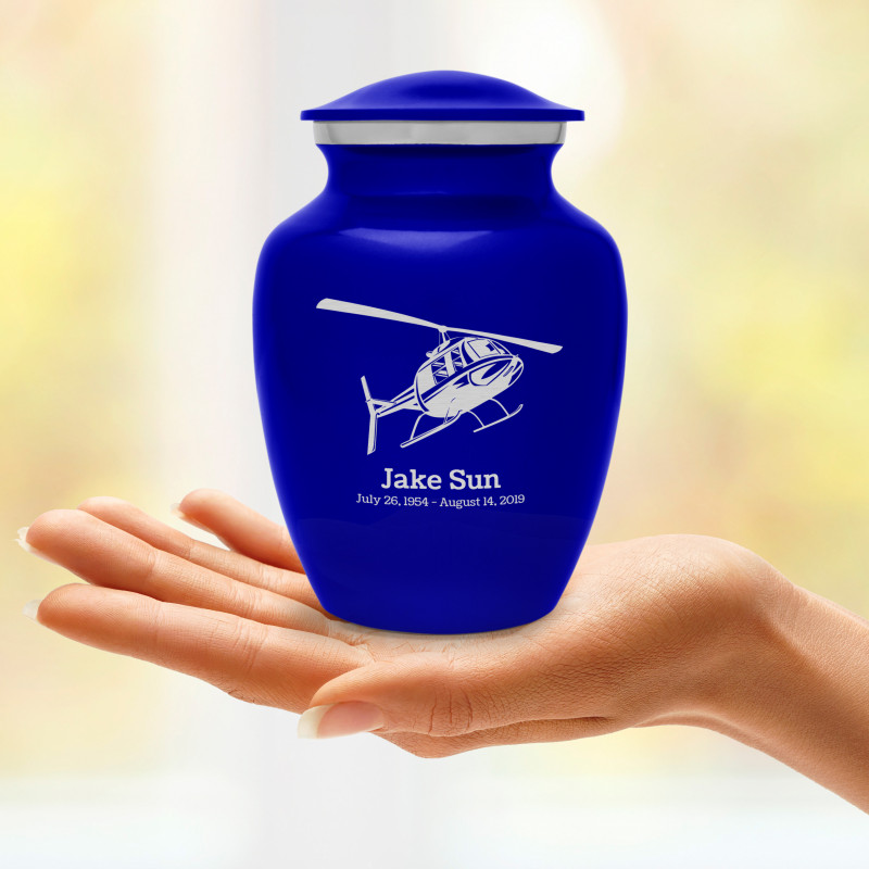 Helicopter Sharing Urn - Midnight Blue