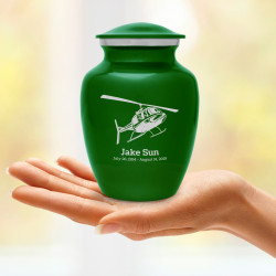 Helicopter Sharing Urn - Shamrock Green