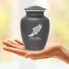 Winged Foot Running Sharing Urn - Gunmetal Gray
