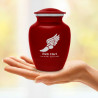 Winged Foot Running Sharing Urn - Ruby Red
