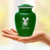 Marijuana Holding Hands Sharing Urn - Shamrock Green