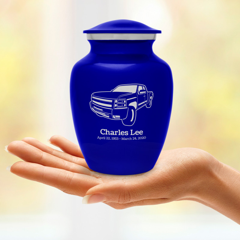 Truck I Sharing Urn - Midnight Blue