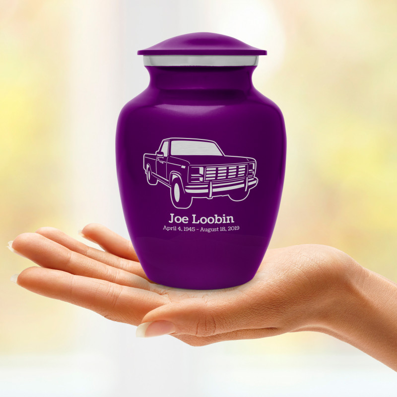 Truck IV Sharing Urn - Purple Luster