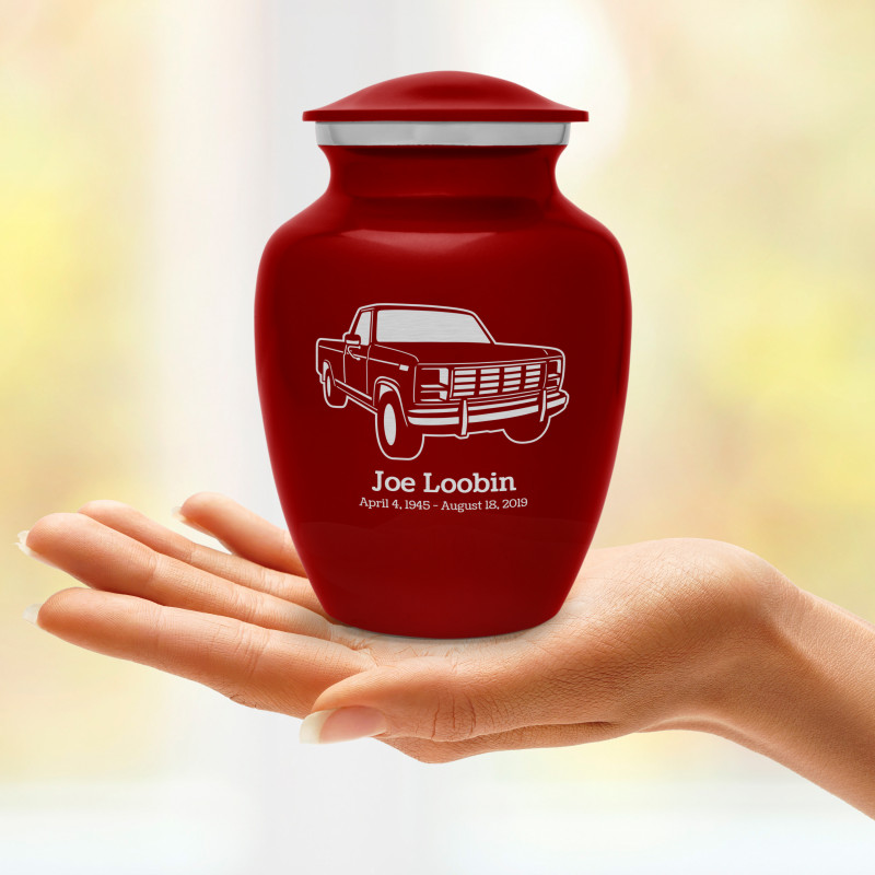 Truck IV Sharing Urn - Ruby Red