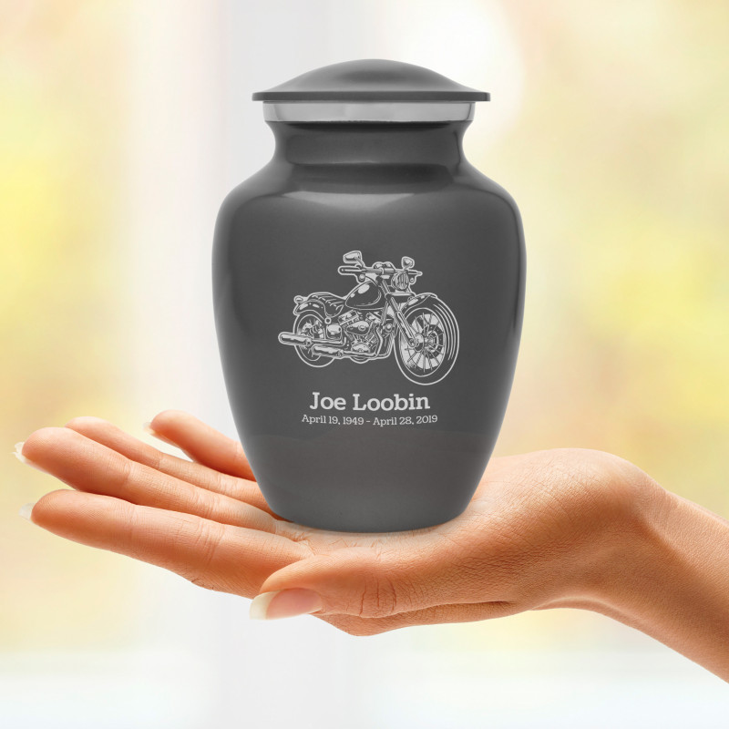 Motorcycle II Sharing Urn - Gunmetal Gray
