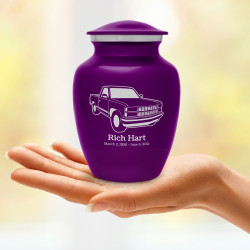 Truck V Sharing Urn - Purple Luster