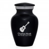 Acoustic Guitar Keepsake Urn - Jet Black