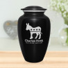 Democratic Donkey Cremation Urn - Jet Black