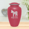 Democratic Donkey Cremation Urn - Rose Pink
