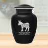 Democratic Donkey Sharing Urn - Jet Black