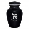 Democratic Donkey Keepsake Urn - Jet Black