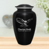Eagle Cremation Urn - Jet Black
