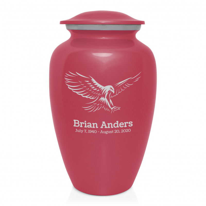 Eagle Cremation Urn - Rose Pink