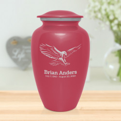 Eagle Cremation Urn - Rose Pink