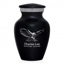 Eagle Keepsake Urn - Jet Black