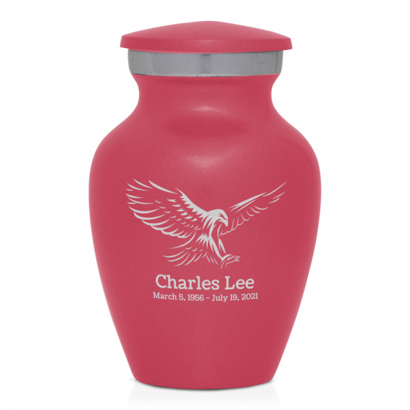 Eagle Keepsake Urn - Rose Pink