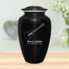 Electric Guitar Cremation Urn - Jet Black