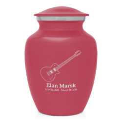 Electric Guitar Sharing Urn - Rose Pink