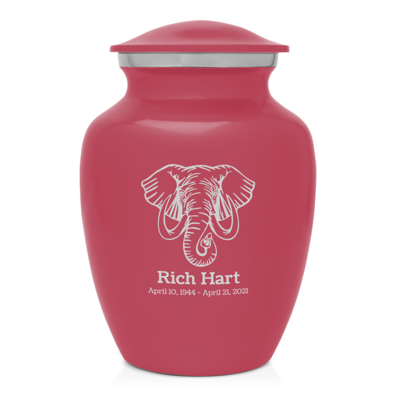 Elephant Sharing Urn - Rose Pink