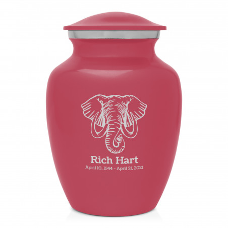 Elephant Sharing Urn - Rose Pink