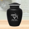 Salmon Fishing Sharing Urn - Jet Black