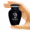 Salmon Fishing Keepsake Urn - Jet Black