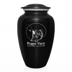 Lure Hit Cremation Urn - Jet Black