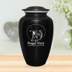 Lure Hit Cremation Urn - Jet Black