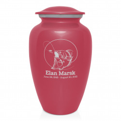 Lure Hit Cremation Urn - Rose Pink