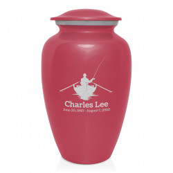 Fisherman Boat Cremation Urn - Rose Pink
