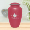 Fisherman Boat Cremation Urn - Rose Pink